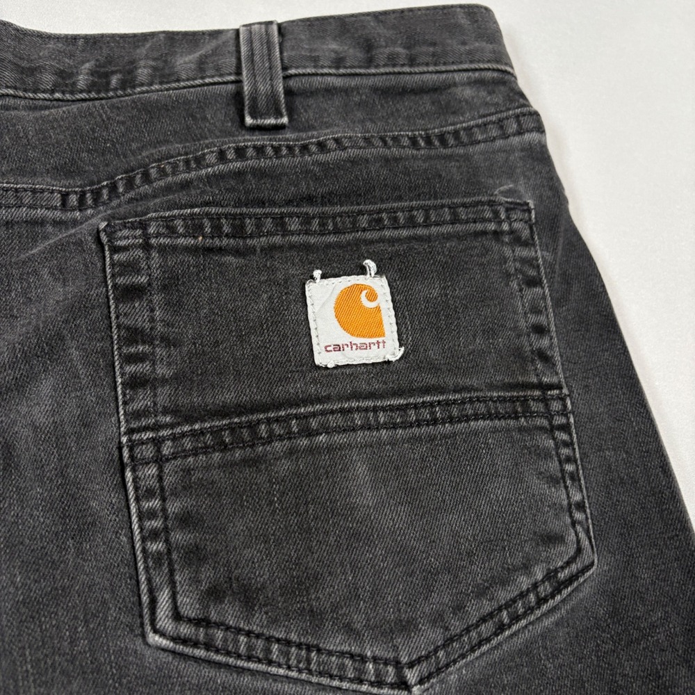Carhartt Jeans Mens 36x34 Rugged Flex BD2804-M Black Relaxed Fit EUC - Picture 9 of 14